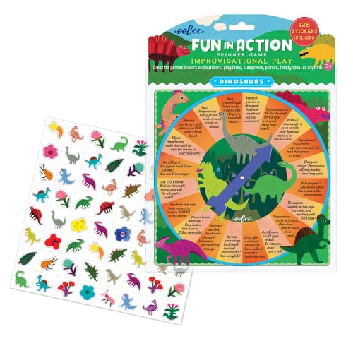 eeBoo - Dinosaur Fun in Action Spinner Game