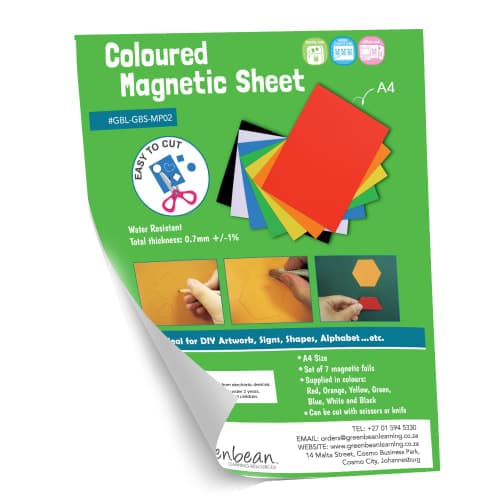 Greenbean - Magnetic Sheet A4 - 7 Colours Glossy
