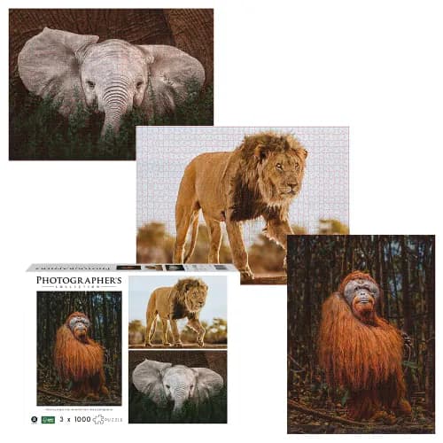 Ambassador - Photographers Collection: 3 x 1000 Piece Puzzle Bundle - Into the Wild