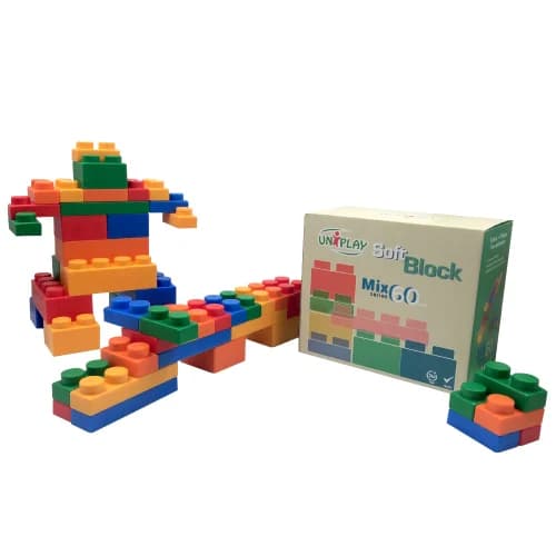Greenbean - Jumbo Soft Blocks - Basic - 60pcs - Eco Box