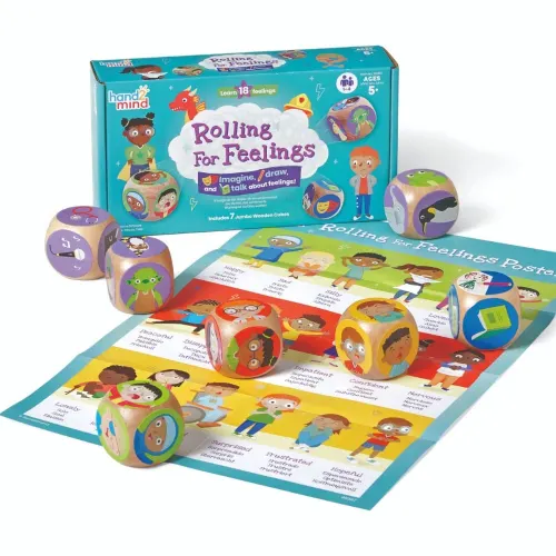 Hand2Mind Rolling for Feelings - Emotions Learning Game for Kids