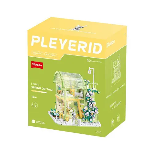 Sluban Building Set: Pleyerid - Spring Cottage With USB Light