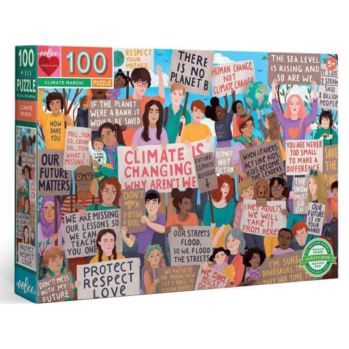 eeBoo - Climate March - 100 Piece Jigsaw Puzzle for Kids