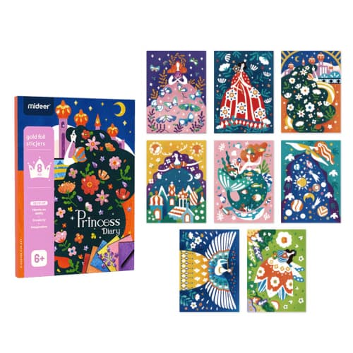 Mideer - Sticker Activity Set - Princess Diary