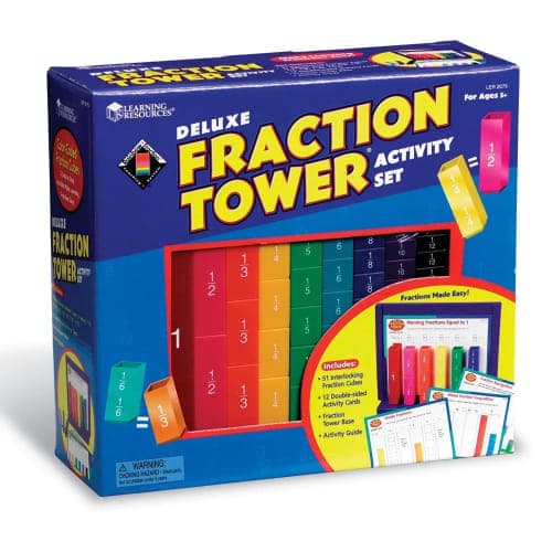 Learning Resources - Deluxe Fraction Tower Activity Set